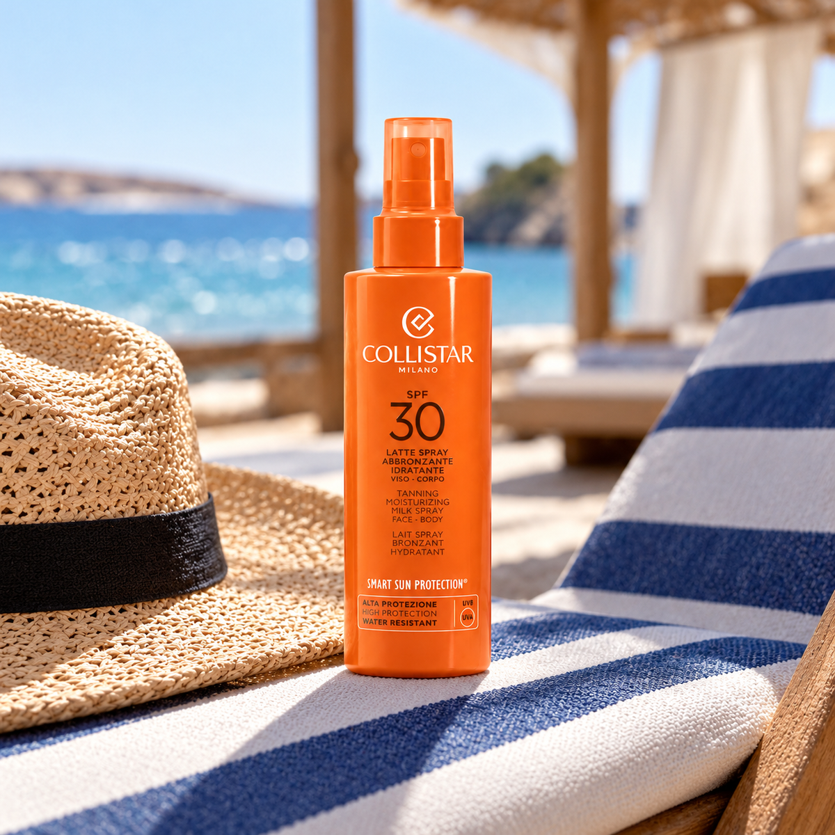 Collistar Smart Sun Protection Tanning Moisturizing Milk Spray 200 ml – atmosférická fotografie – MrRizz