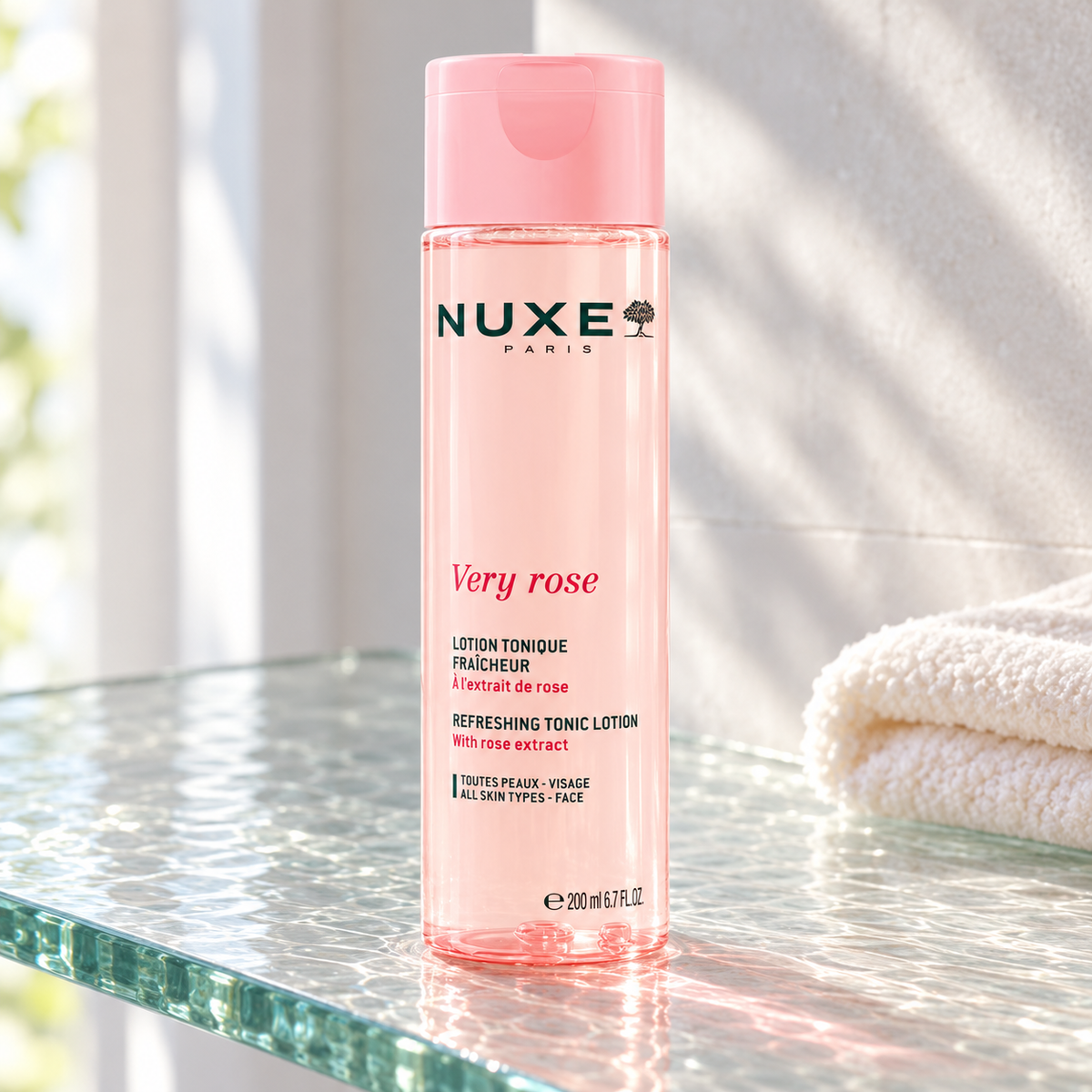 NUXE Very Rose Refreshing Tonic Lotion 200 ml – atmosférická fotografie – MrRizz