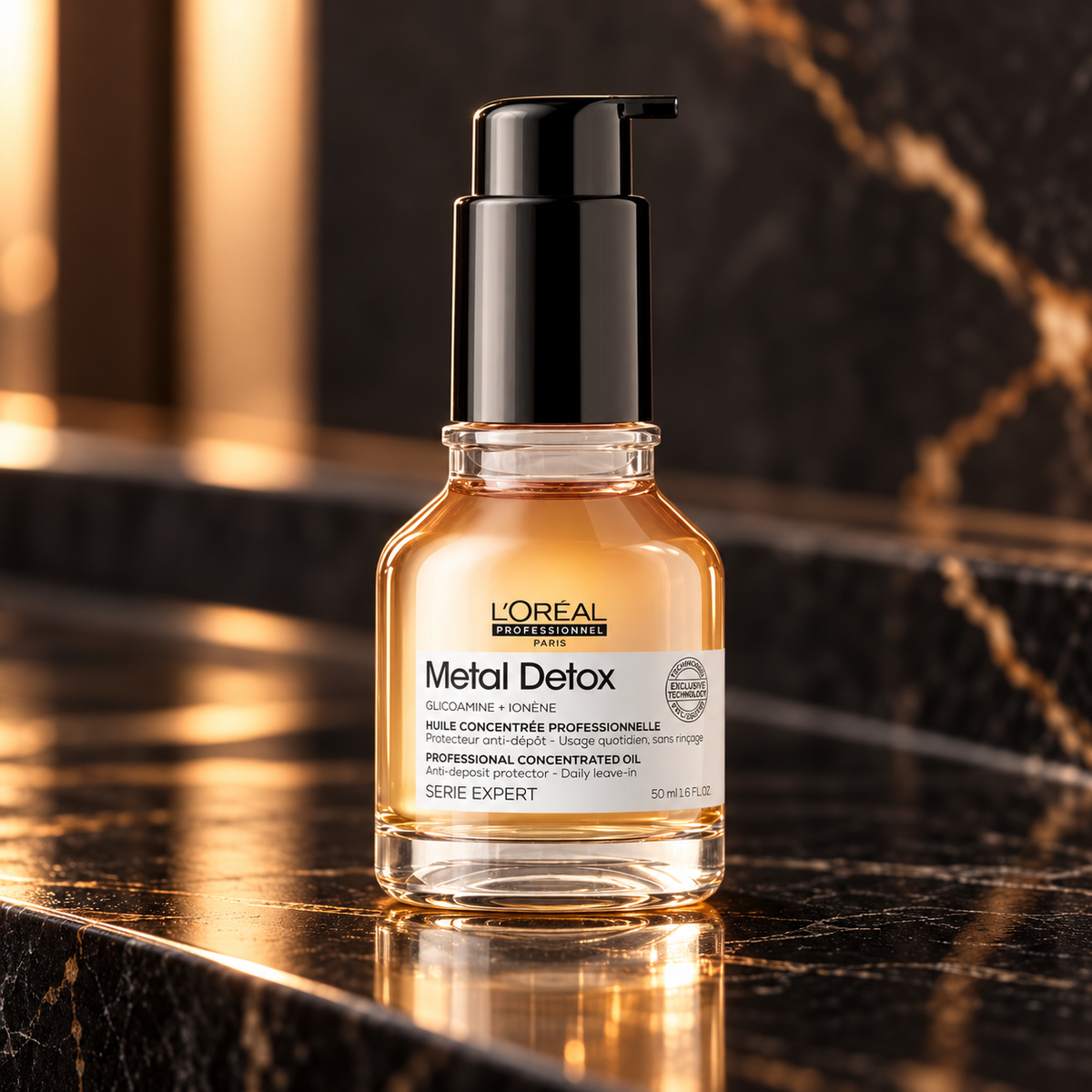 L'Oréal Professionnel Metal Detox Professional Concentrated Oil 50 ml – atmosférická fotografie – MrRizz