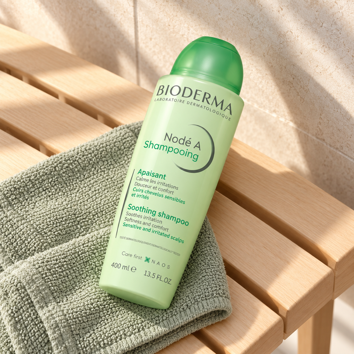BIODERMA Nodé A Soothing Shampoo 400 ml – atmosférická fotografie – MrRizz