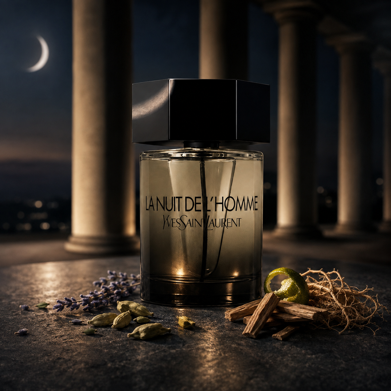 YSL La Nuit de L’Homme EDT – noční zátiší s kardamomem, levandulí, bergamotem a cedrem – MrRizz